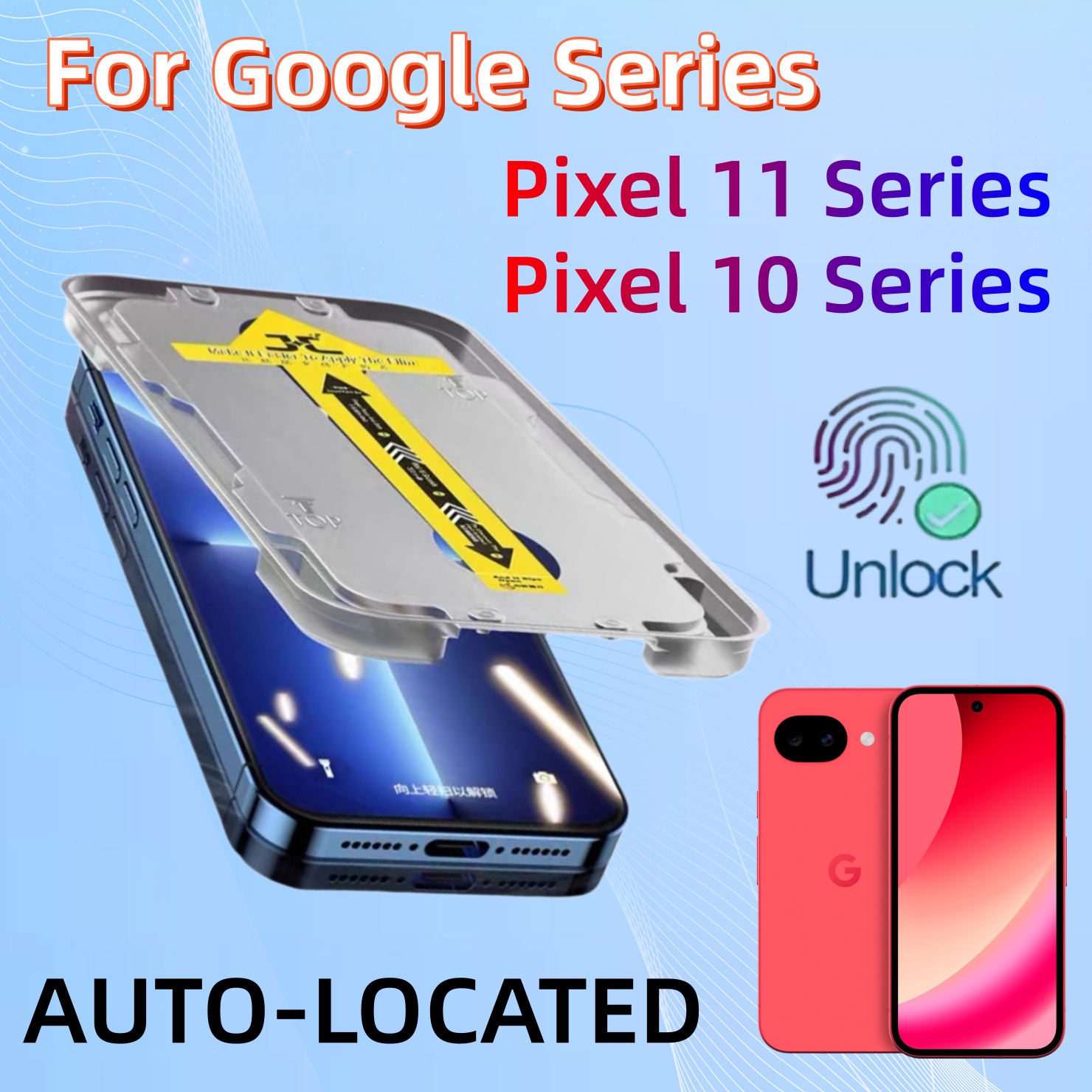 Google Pixel 8A - Защитная пленка из закаленного стекла для
